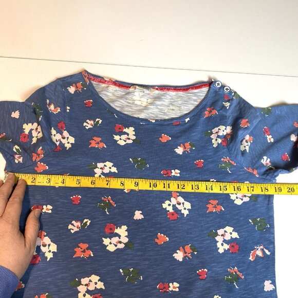 Boden Womens Dress Blue Floral Front Pockets 100% Cotton 3/4 Sleeve Sz 6 Preppy - Picture 7 of 8